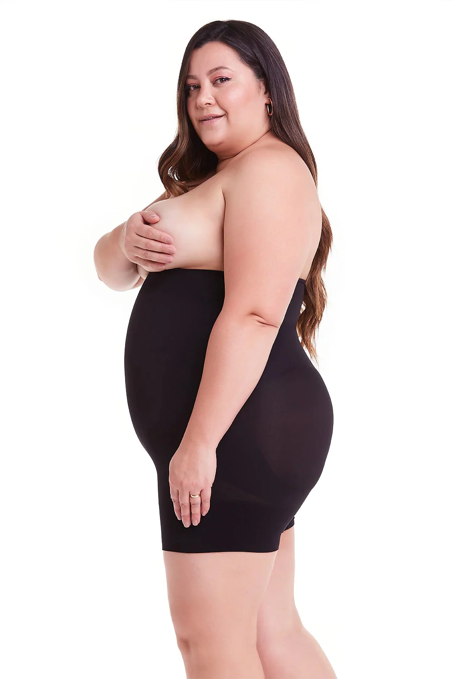 Laser Cut High Waist Abdomen Control Boxer - Image 11