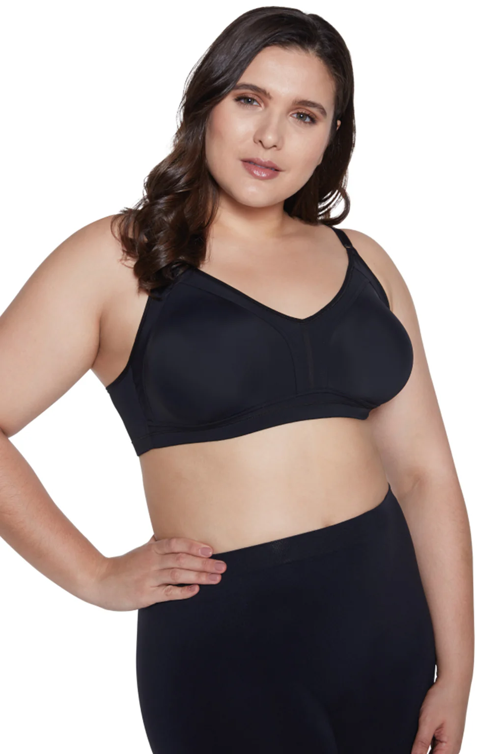 Soft Compression Molded Wireless High Coverage Plus Size Bra - Image 4