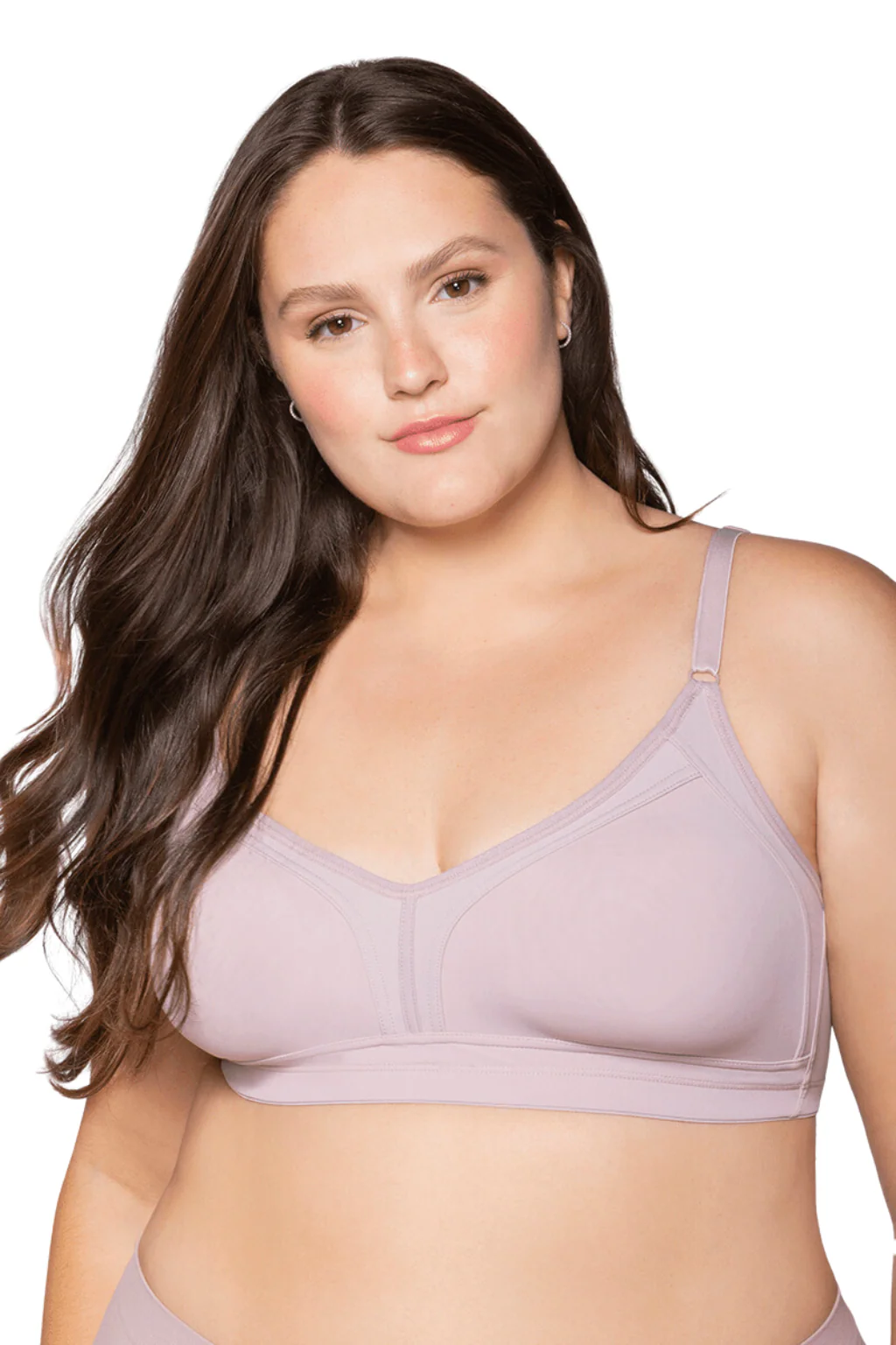 Soft Compression Molded Wireless High Coverage Plus Size Bra - Image 7