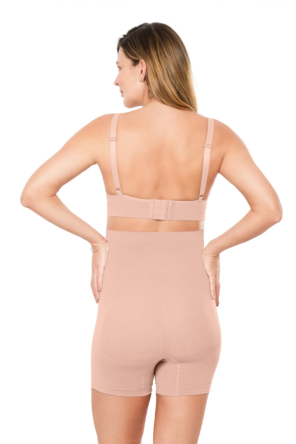 Seamless High Waist Abdomen and Back Support Pregnancy Bermuda - Image 13