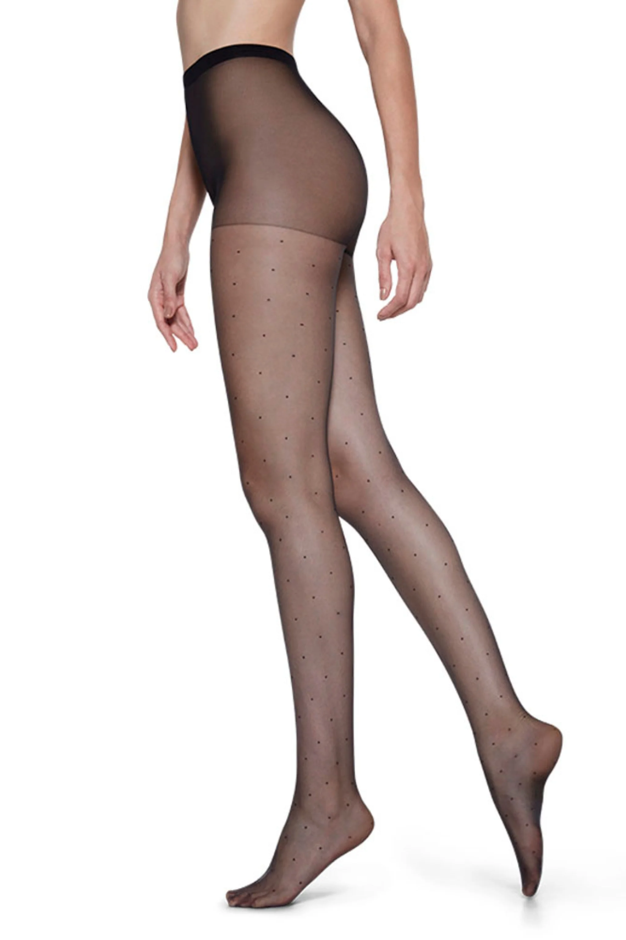 Classic Polka Dot Transparent Thread 15 Pantyhose - Image 3