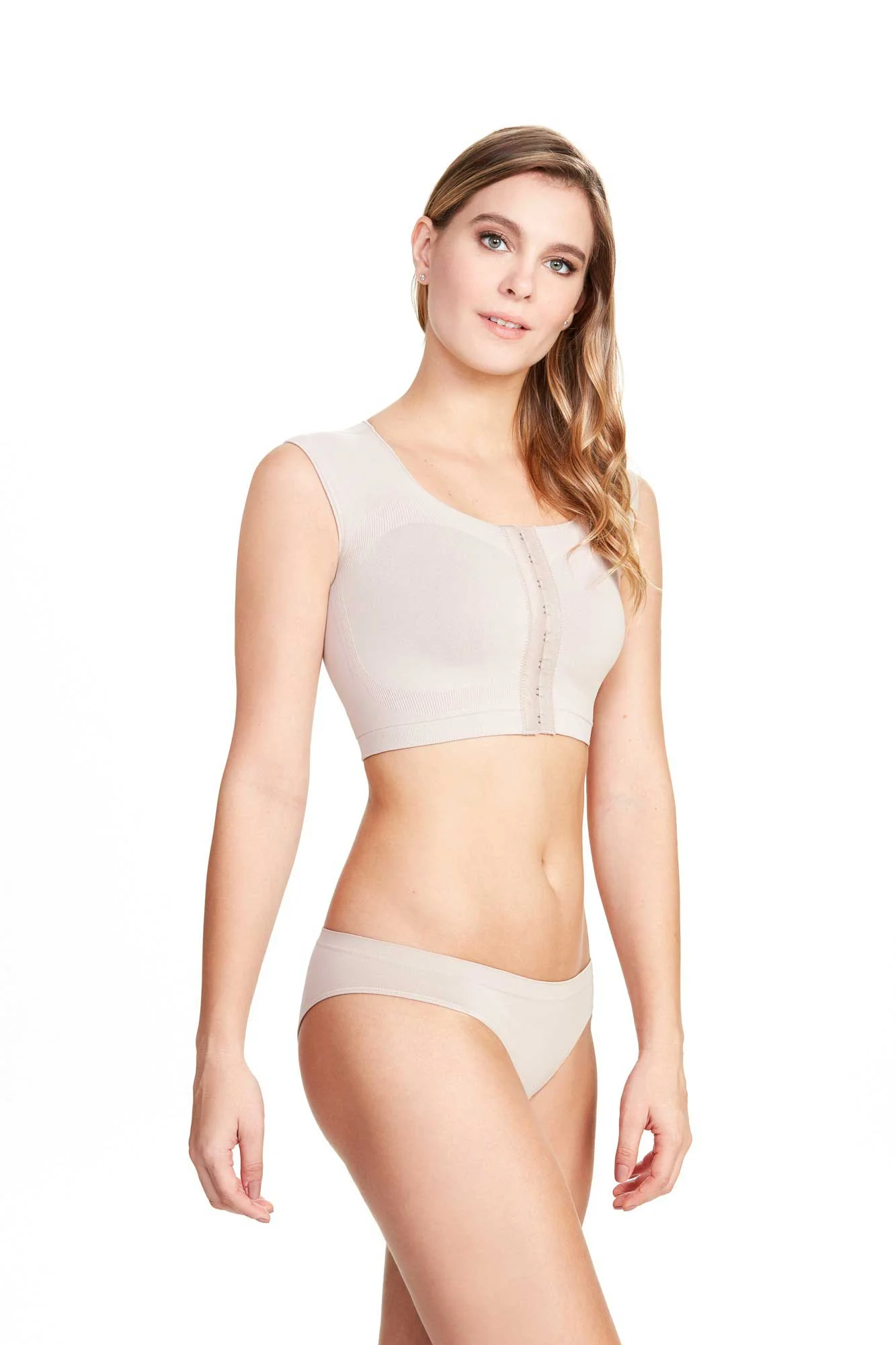 Aesthetic Compression Front Closure Breast and Back Support Breast Shaper - Image 6