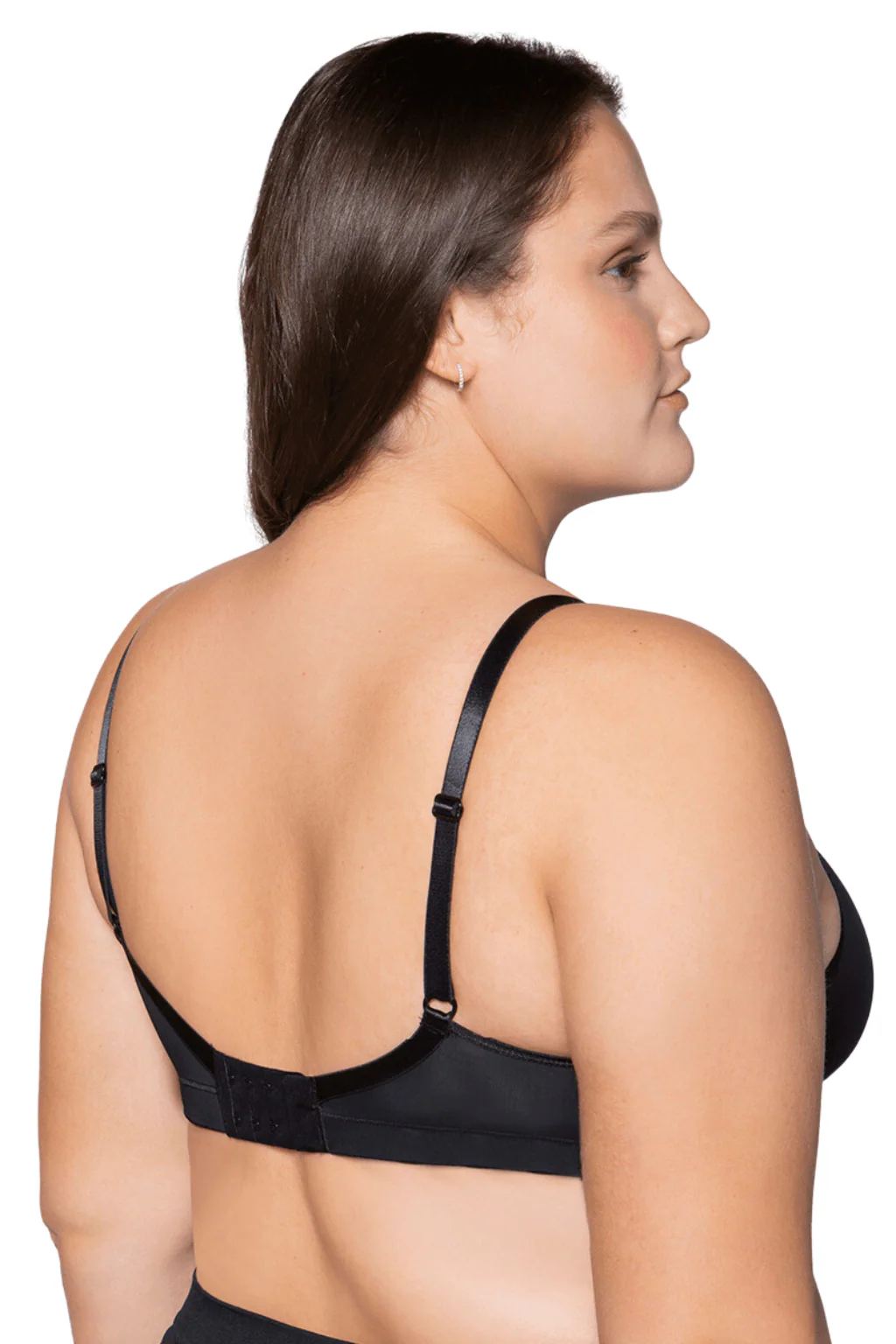 Microfiber Molded Support Double Fabric Plus Size Bra - Image 5