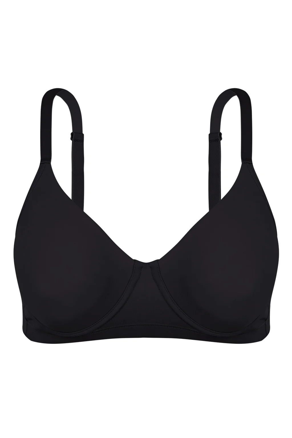 Microfiber Molded Support Double Fabric Plus Size Bra - Image 8