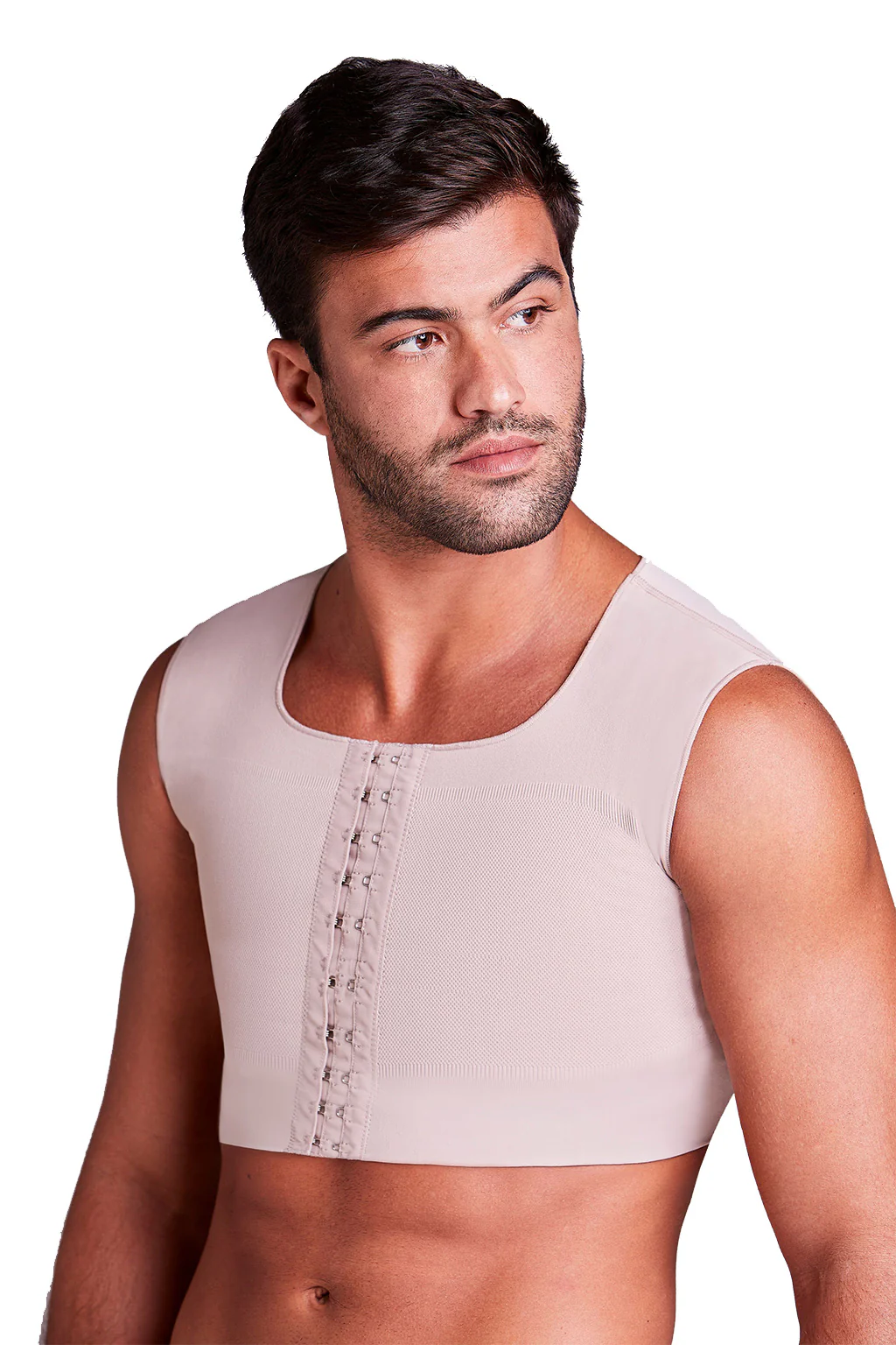 Aesthetic Compression Front Closure Double Fabric Men Chest Shaper - Image 8