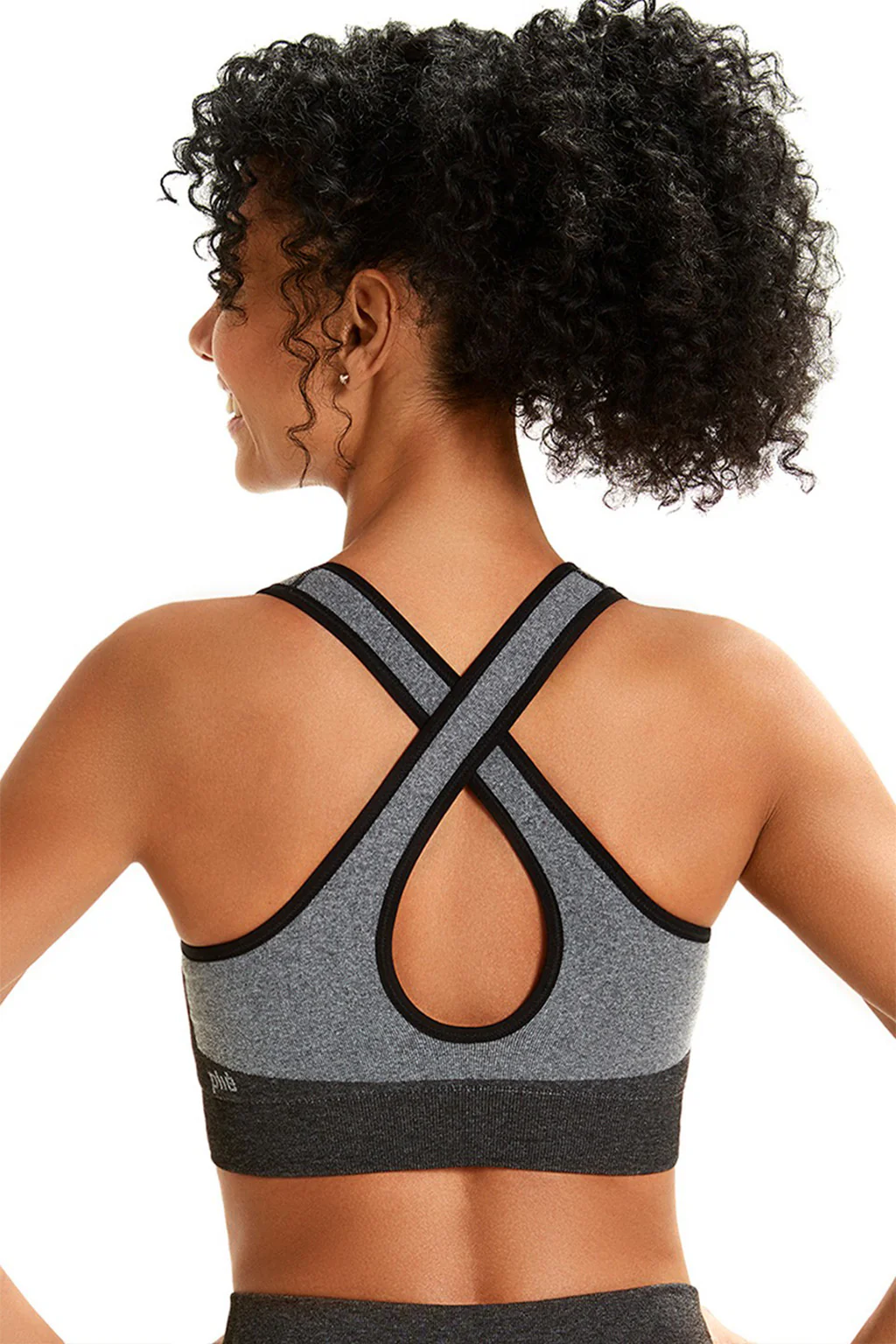 Double Sides Cross Back Comfortable Support Sports Bra - Image 11