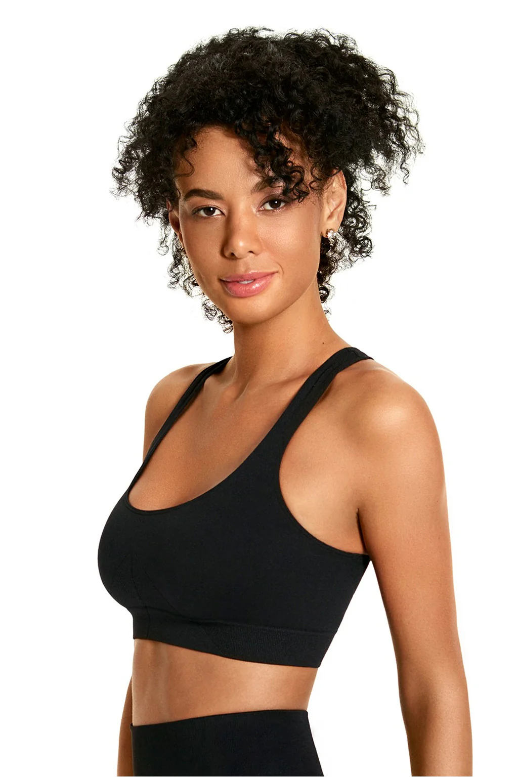 Comfortable Support Breathable Swimmer Design Sports Bra - Image 9
