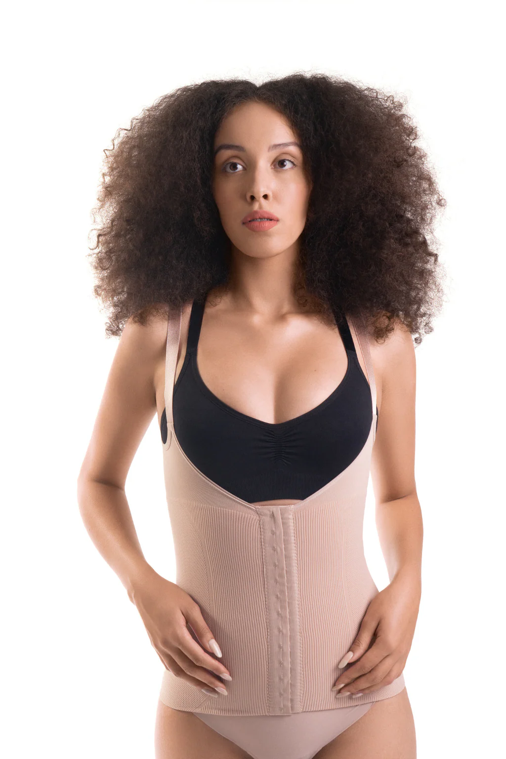 Microfiber Shoulder Straps Back Support Waist and Abdomen Control Corset - Image 3